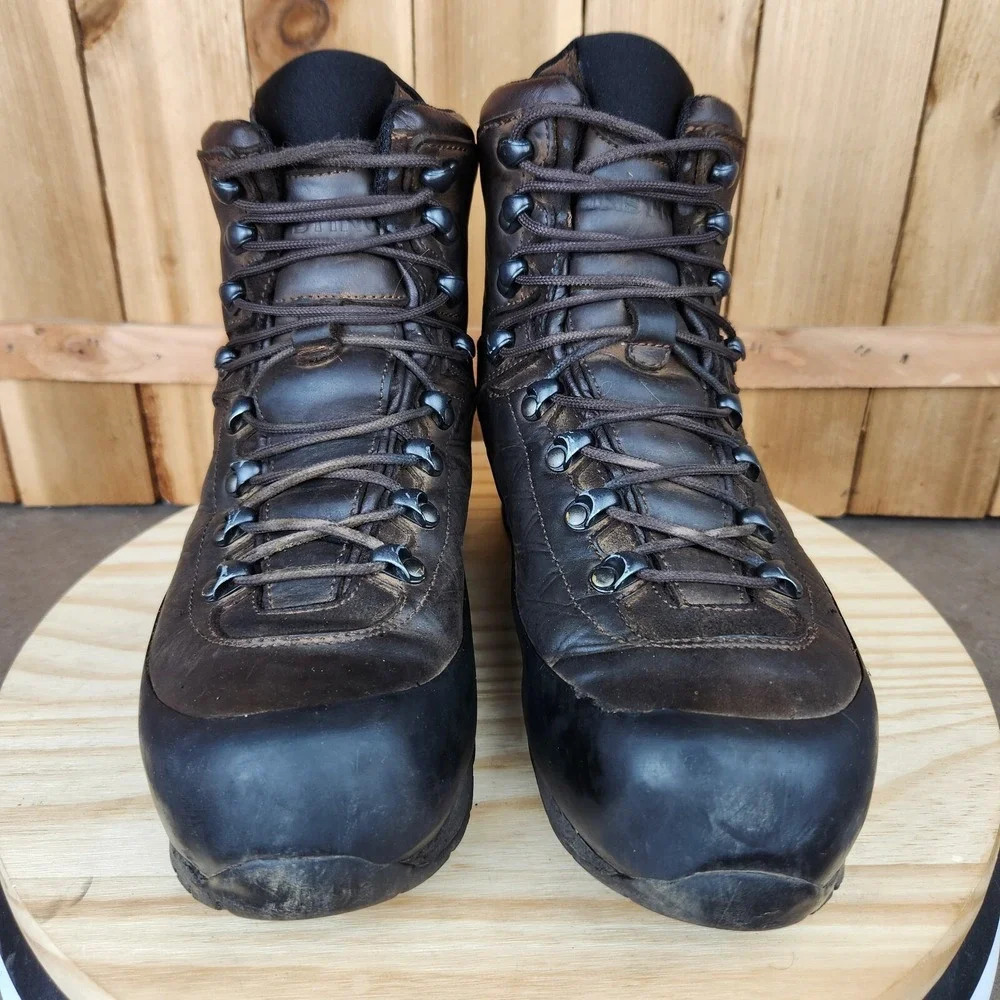 Cabela's Instinct Mountain Hiker Hunting Boots Mens 9‎ M Brown Leather Outdoor